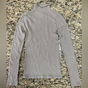 INTIMATELY LONG SLEEVE TURTLE NECK PULLOVER TOP BEIGE - M-L